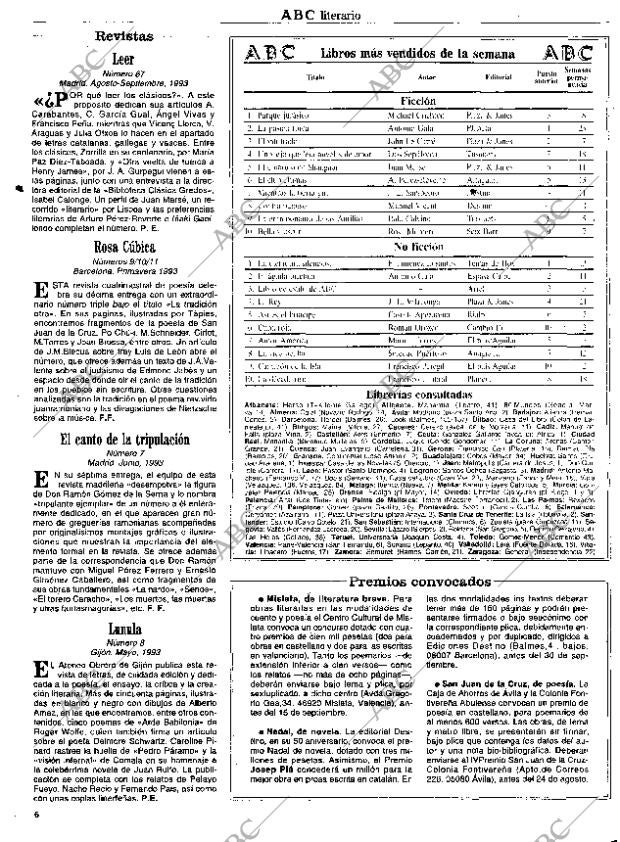 CULTURAL MADRID 20-08-1993 página 6