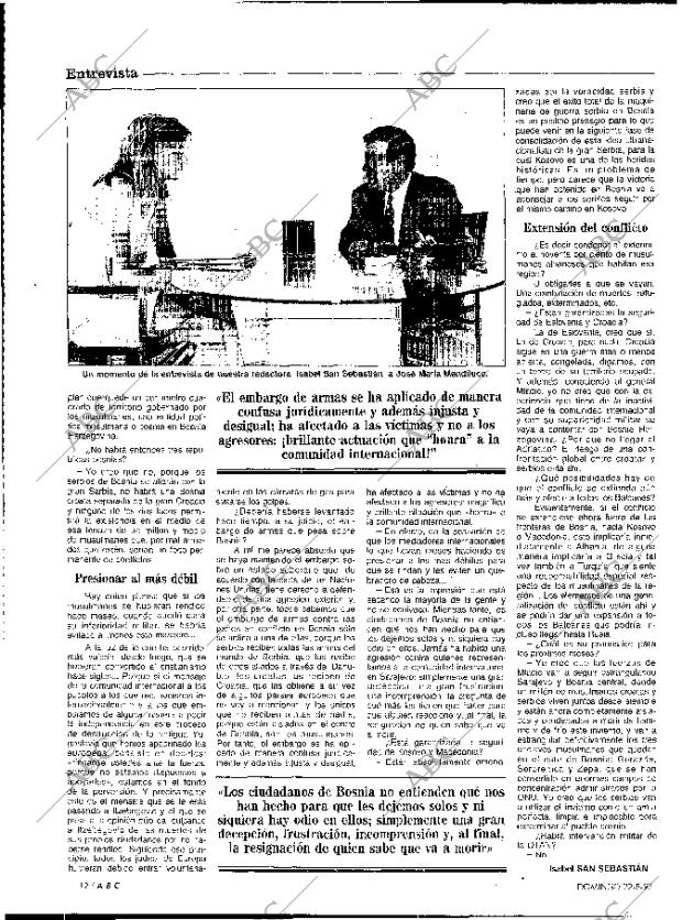ABC MADRID 22-08-1993 página 12