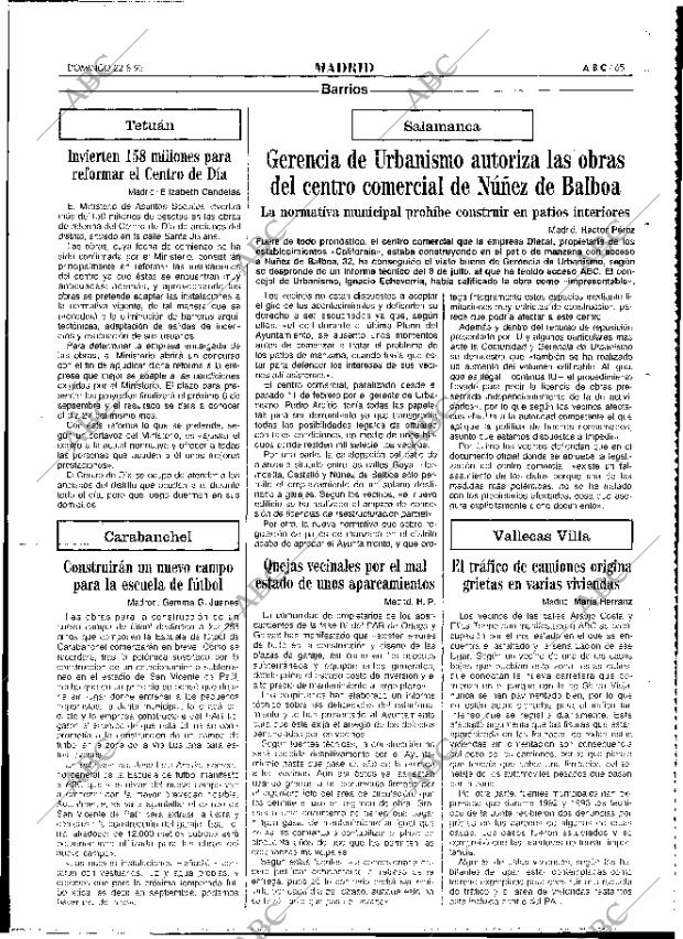 ABC MADRID 22-08-1993 página 65