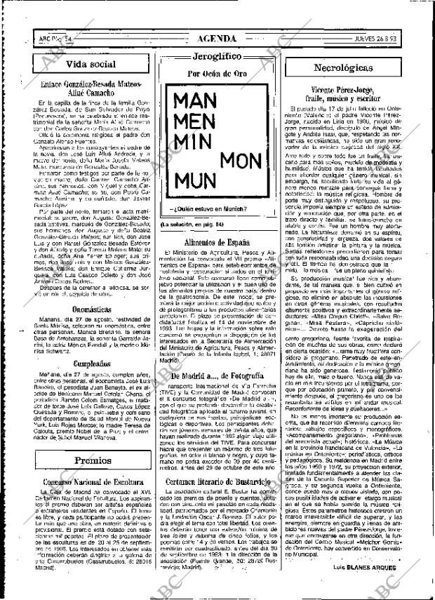 ABC MADRID 26-08-1993 página 54