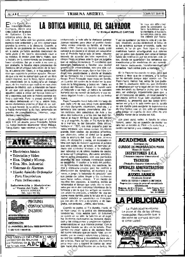 ABC SEVILLA 29-08-1993 página 48