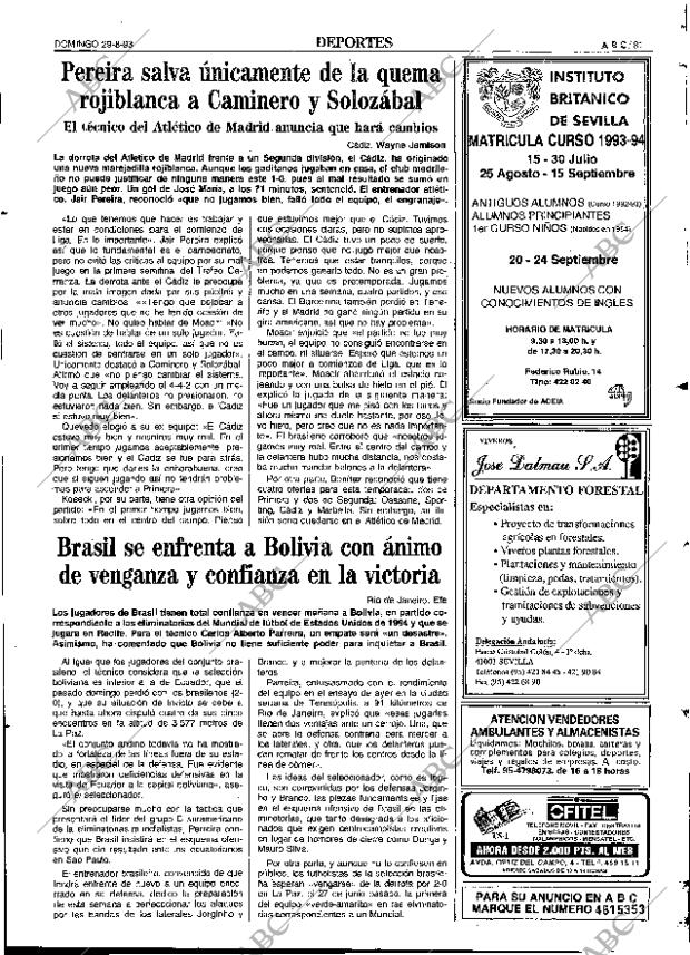 ABC SEVILLA 29-08-1993 página 81