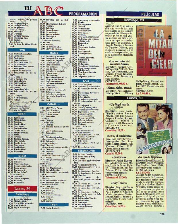 BLANCO Y NEGRO MADRID 29-08-1993 página 109