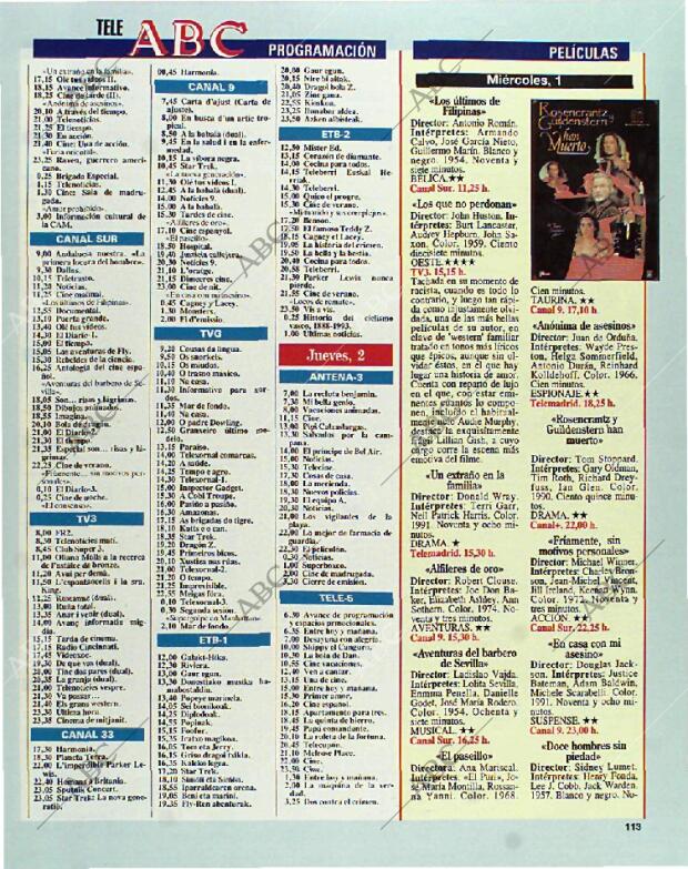 BLANCO Y NEGRO MADRID 29-08-1993 página 113