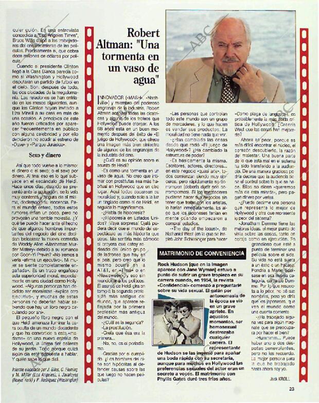 BLANCO Y NEGRO MADRID 29-08-1993 página 23