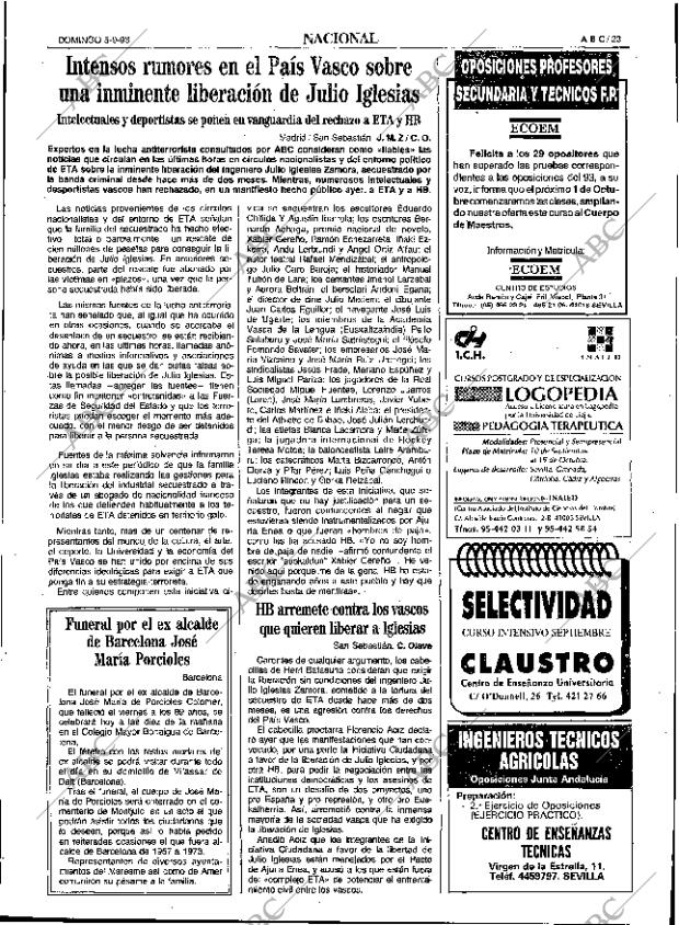 ABC SEVILLA 05-09-1993 página 23