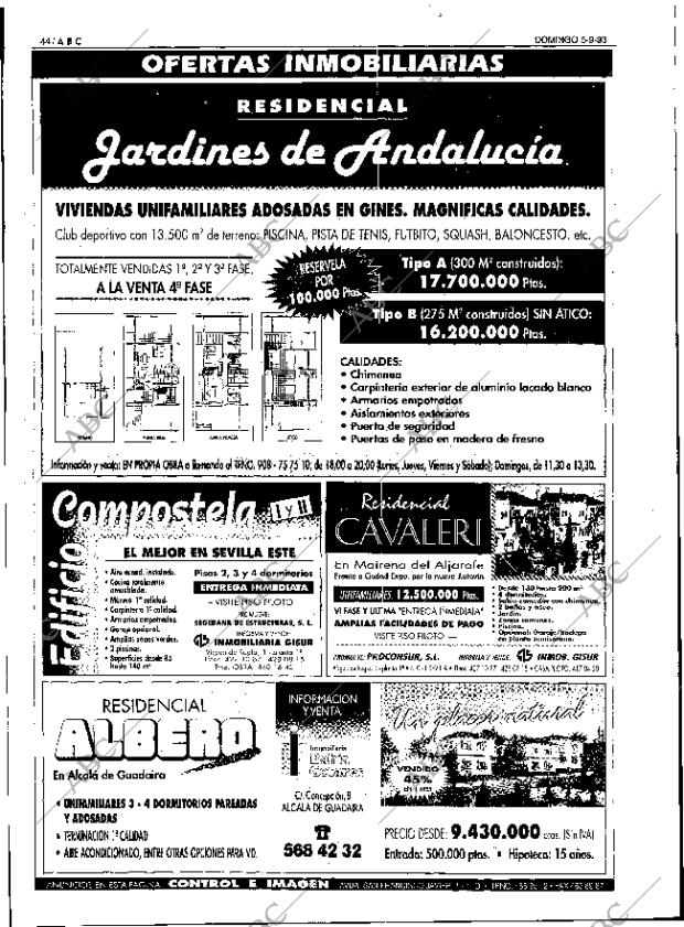 ABC SEVILLA 05-09-1993 página 44