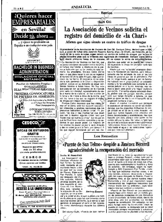 ABC SEVILLA 05-09-1993 página 72