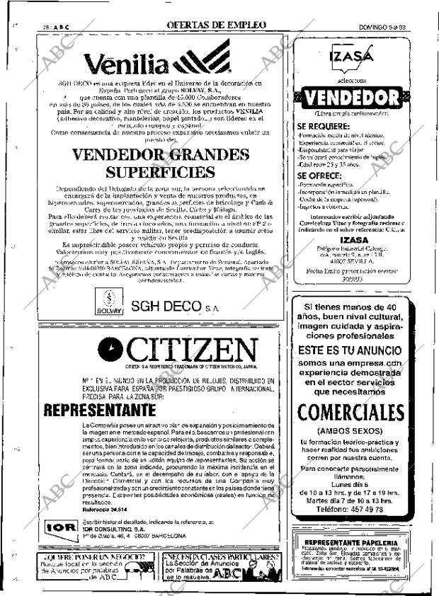 ABC SEVILLA 05-09-1993 página 78