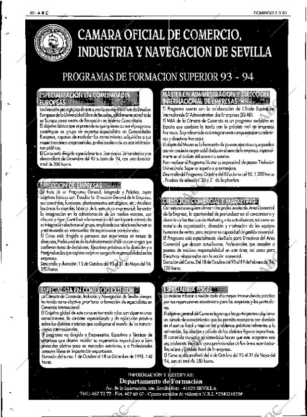 ABC SEVILLA 05-09-1993 página 90