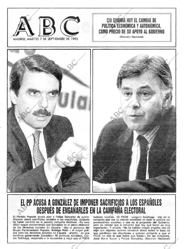 ABC MADRID 07-09-1993 página 1
