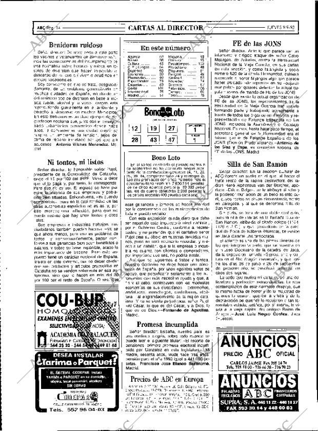 ABC MADRID 09-09-1993 página 14