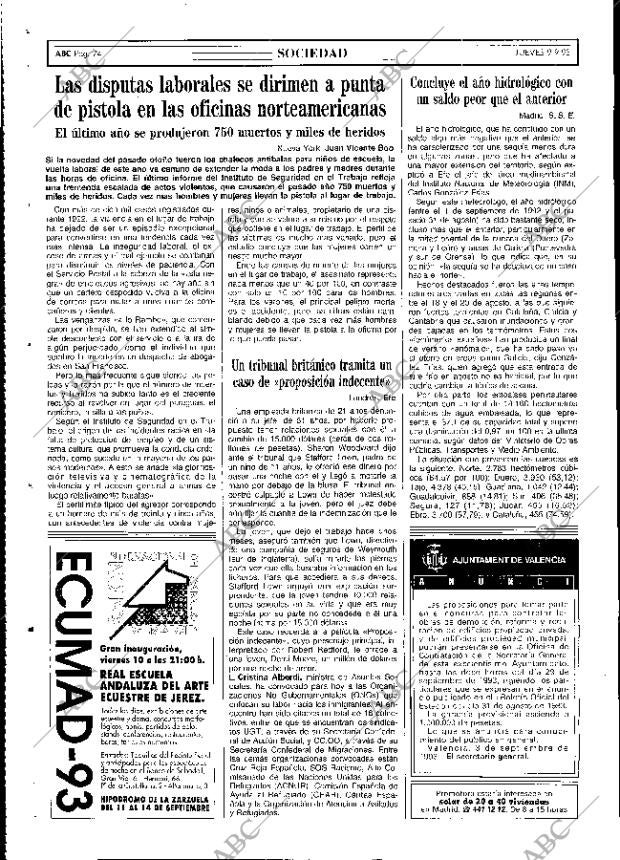 ABC MADRID 09-09-1993 página 74