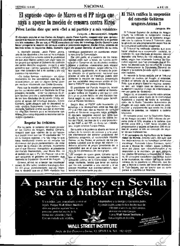 ABC SEVILLA 10-09-1993 página 25