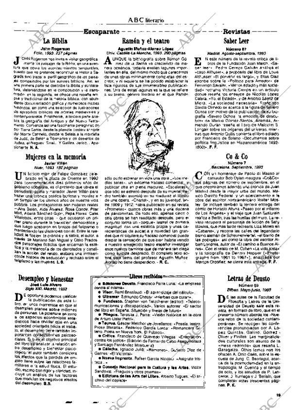 CULTURAL MADRID 10-09-1993 página 19