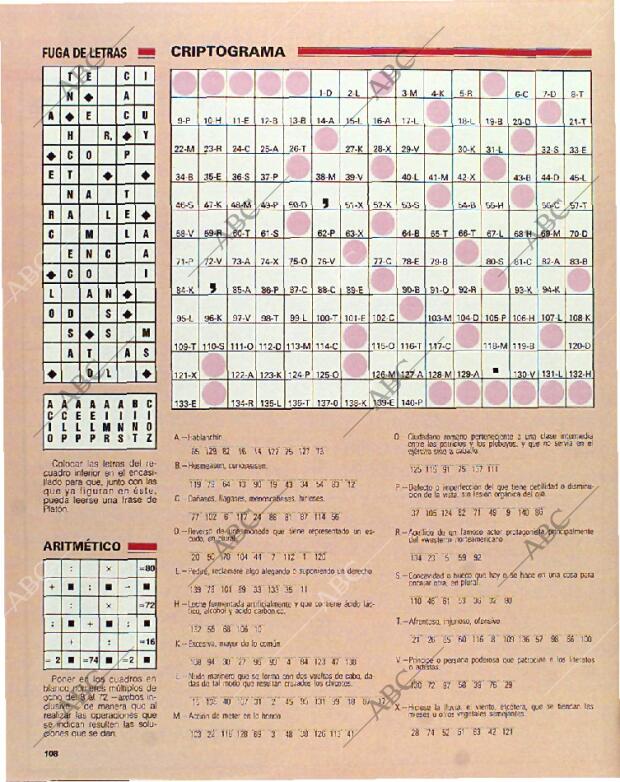 BLANCO Y NEGRO MADRID 12-09-1993 página 108