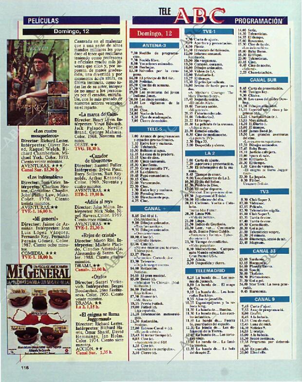 BLANCO Y NEGRO MADRID 12-09-1993 página 116