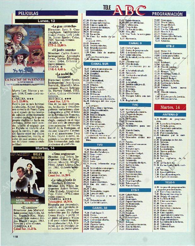 BLANCO Y NEGRO MADRID 12-09-1993 página 118