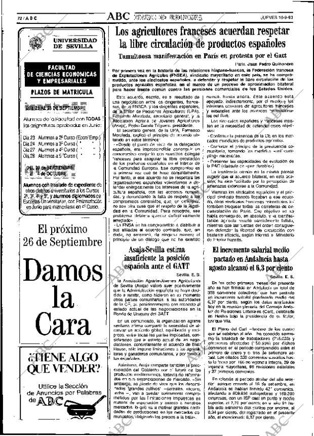 ABC SEVILLA 16-09-1993 página 72