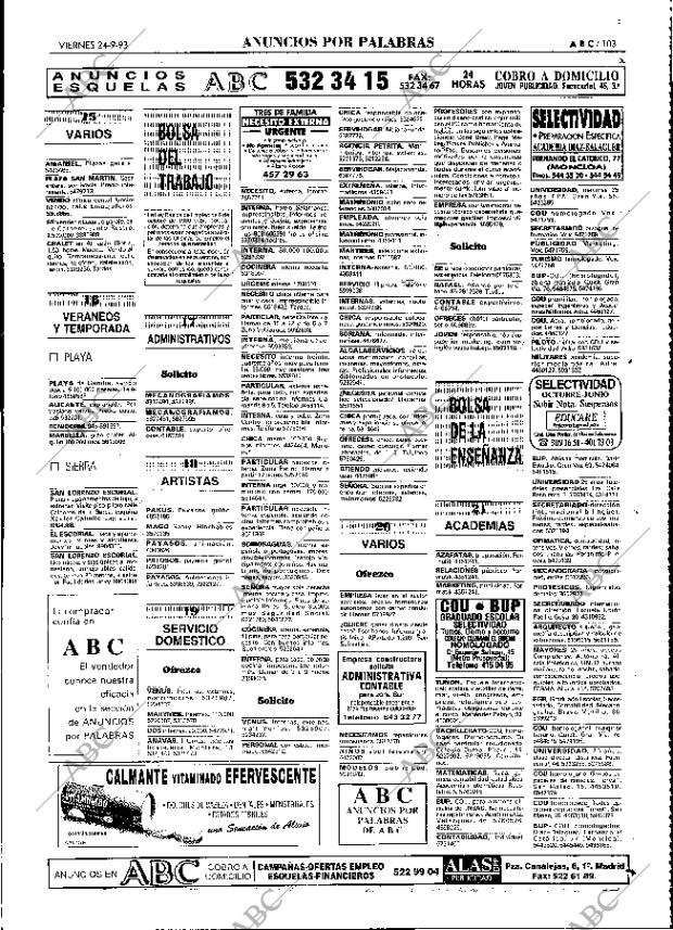 ABC MADRID 24-09-1993 página 103