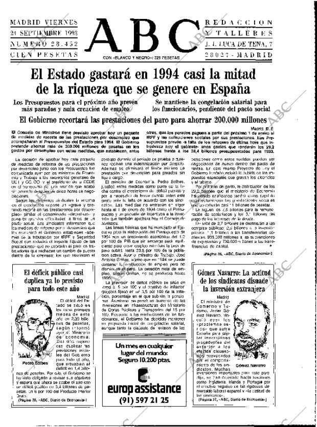 ABC MADRID 24-09-1993 página 15