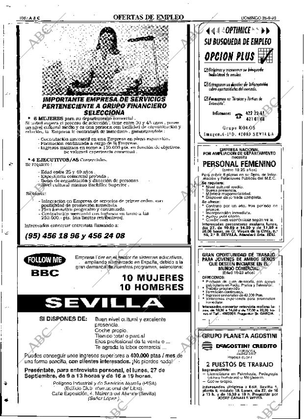 ABC SEVILLA 26-09-1993 página 108