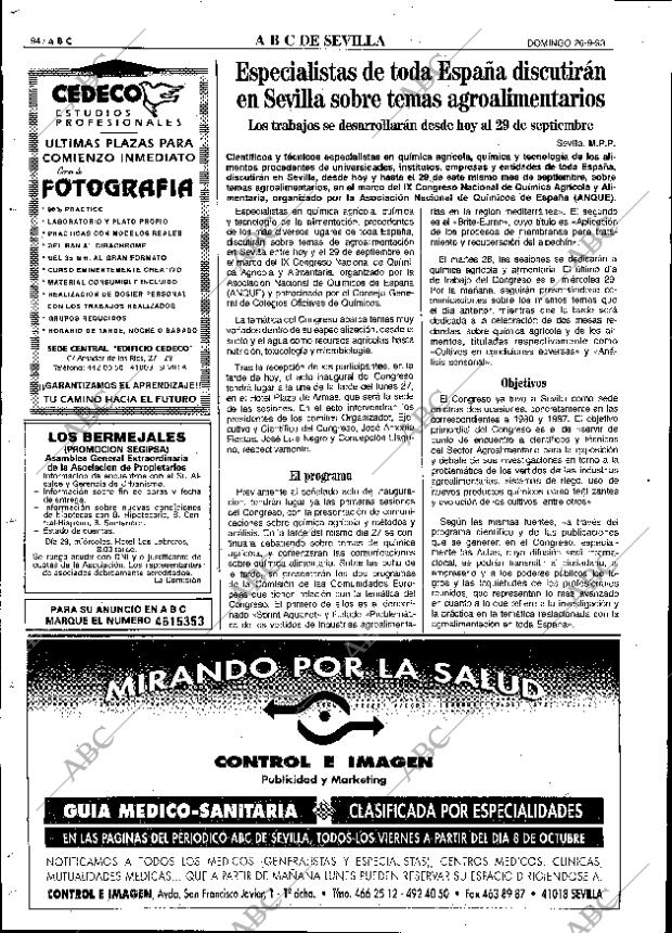 ABC SEVILLA 26-09-1993 página 94