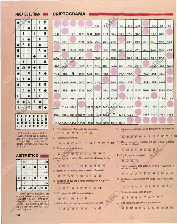 BLANCO Y NEGRO MADRID 26-09-1993 página 108