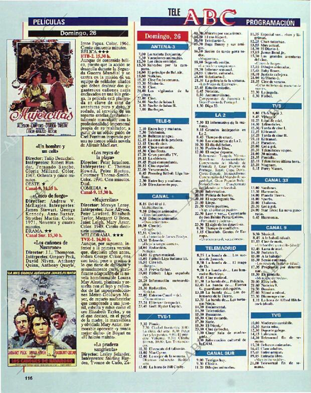 BLANCO Y NEGRO MADRID 26-09-1993 página 116