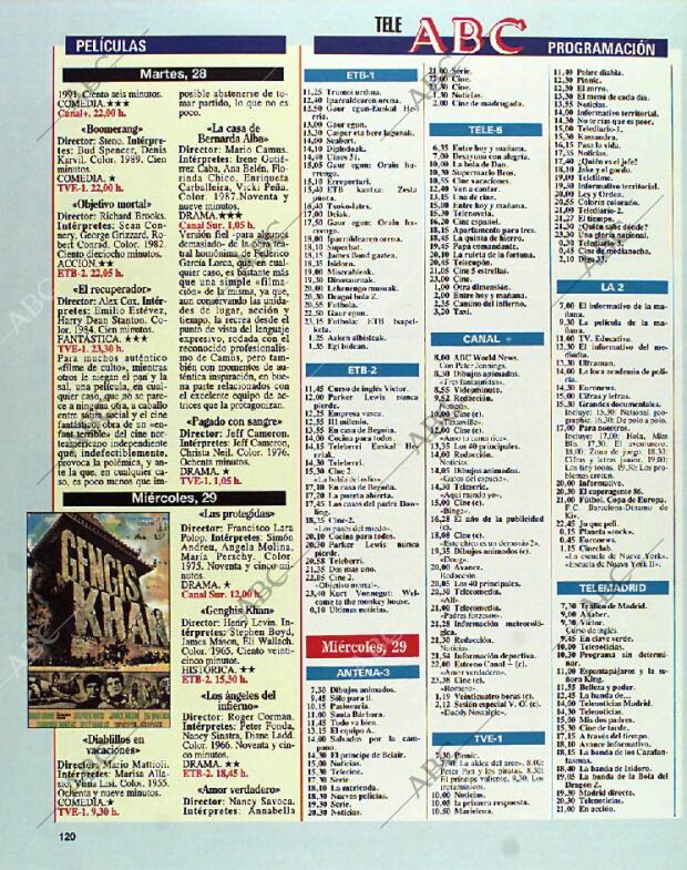 BLANCO Y NEGRO MADRID 26-09-1993 página 120