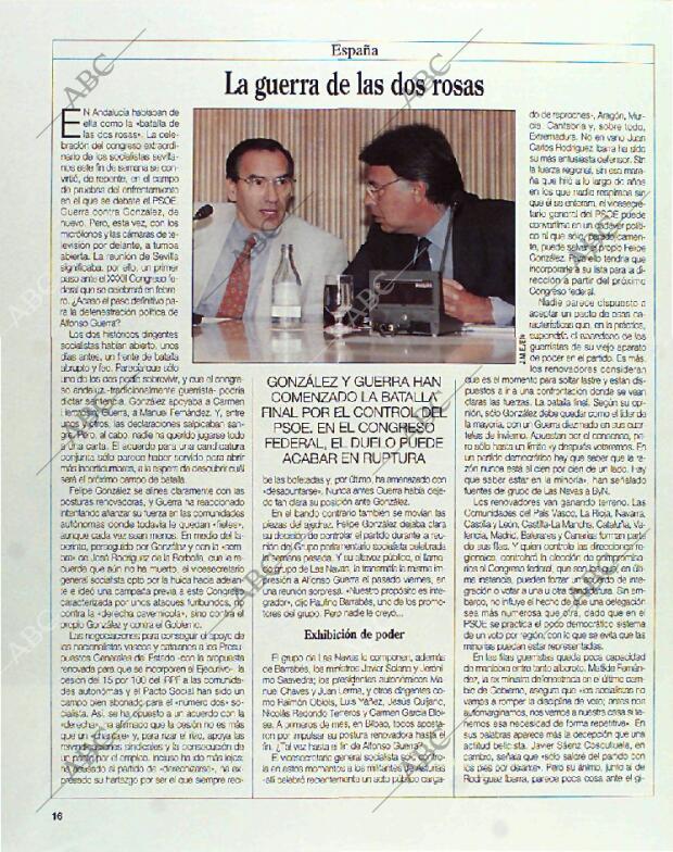 BLANCO Y NEGRO MADRID 26-09-1993 página 16