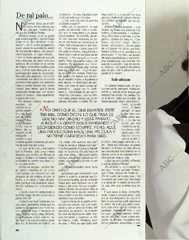 BLANCO Y NEGRO MADRID 26-09-1993 página 54