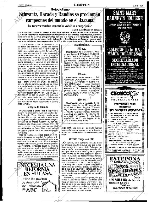 ABC SEVILLA 27-09-1993 página 101
