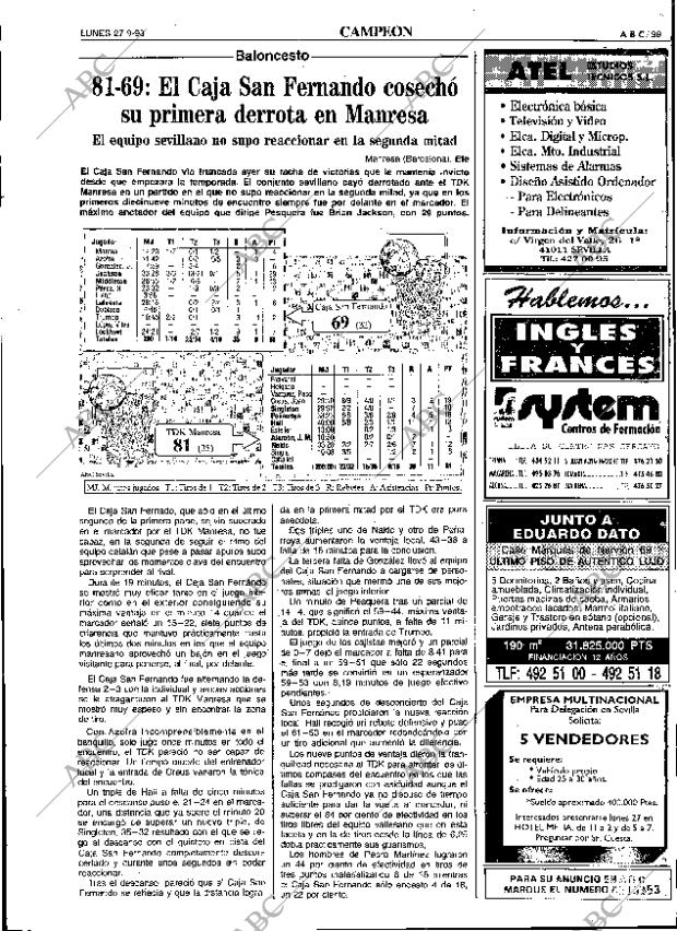 ABC SEVILLA 27-09-1993 página 99
