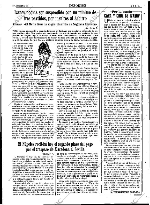 ABC SEVILLA 28-09-1993 página 85
