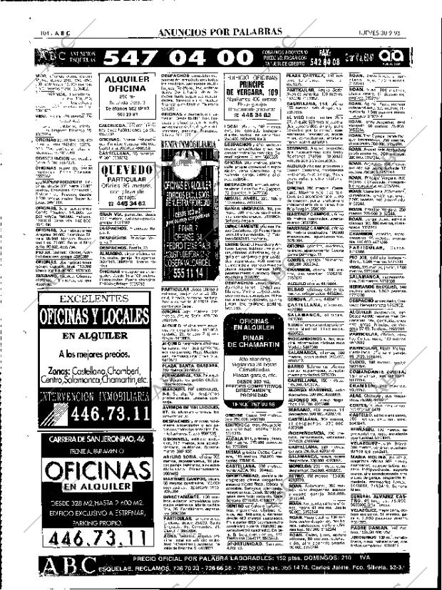 ABC MADRID 30-09-1993 página 104