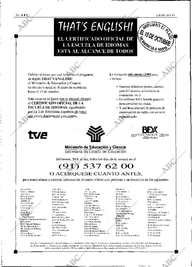 ABC MADRID 30-09-1993 página 52