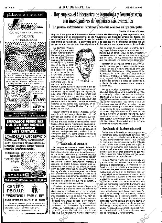 ABC SEVILLA 30-09-1993 página 58