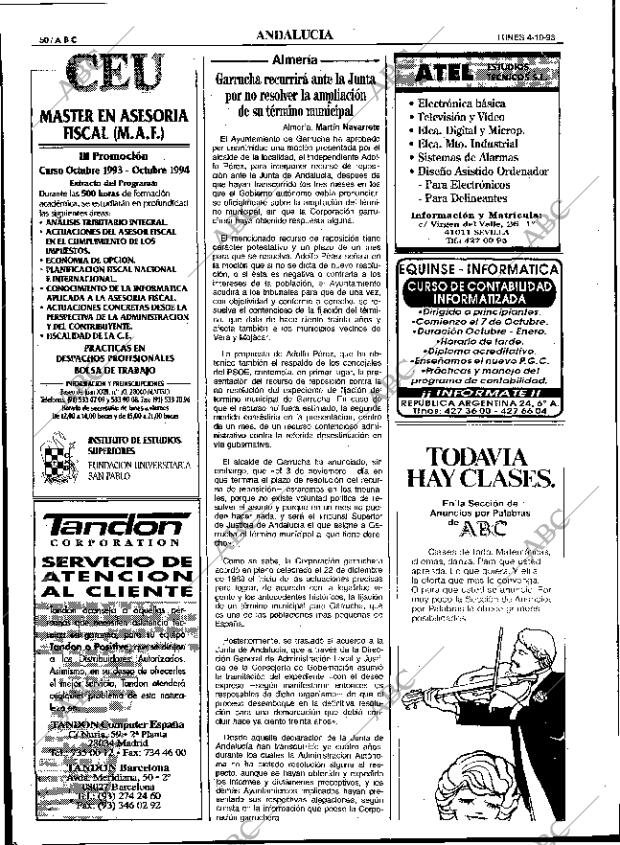 ABC SEVILLA 04-10-1993 página 50