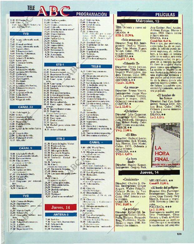 BLANCO Y NEGRO MADRID 10-10-1993 página 129