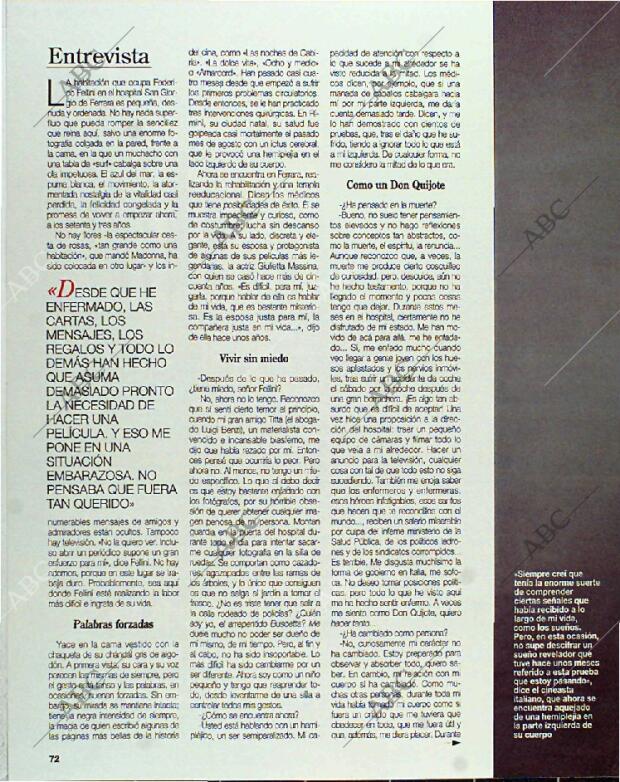 BLANCO Y NEGRO MADRID 10-10-1993 página 72