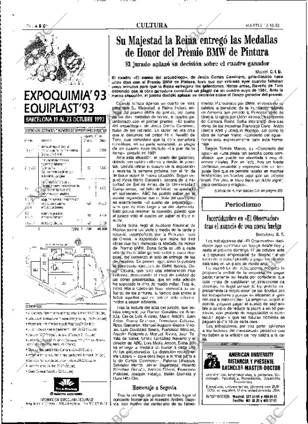 ABC MADRID 12-10-1993 página 74