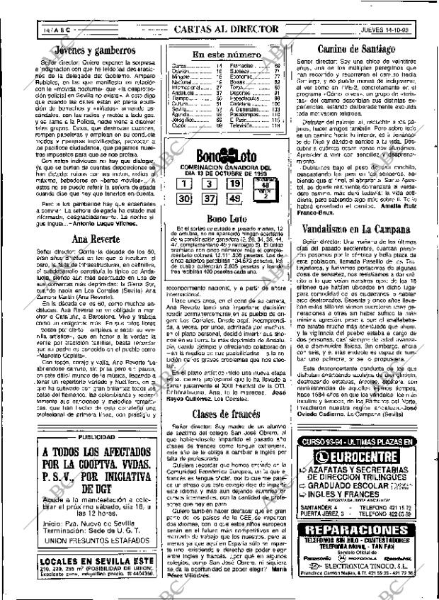 ABC SEVILLA 14-10-1993 página 14