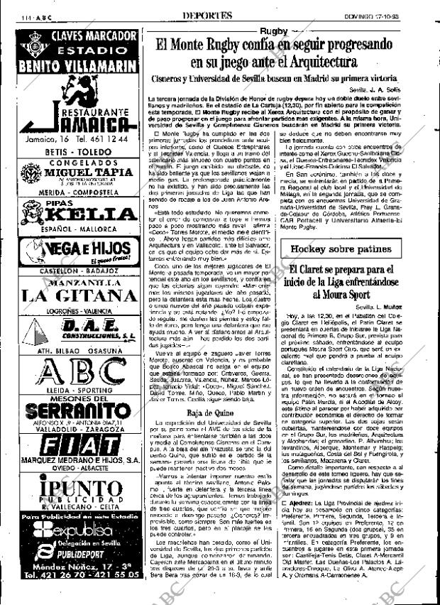 ABC SEVILLA 17-10-1993 página 114