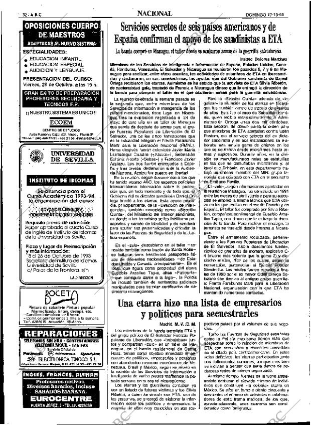 ABC SEVILLA 17-10-1993 página 32