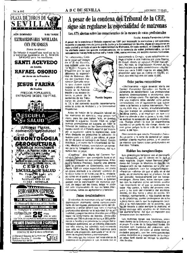 ABC SEVILLA 17-10-1993 página 74
