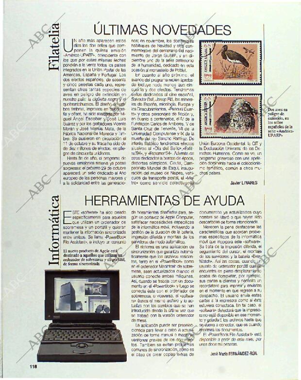 BLANCO Y NEGRO MADRID 17-10-1993 página 118