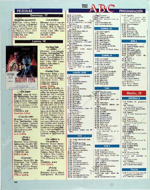 BLANCO Y NEGRO MADRID 17-10-1993 página 142