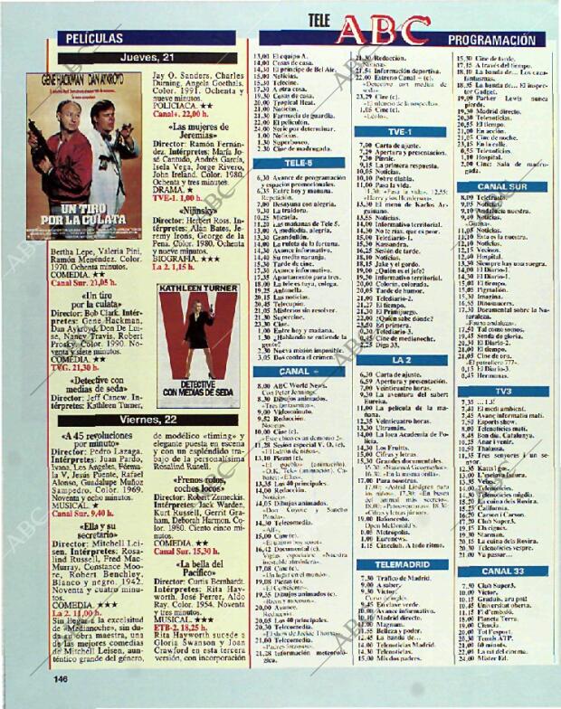 BLANCO Y NEGRO MADRID 17-10-1993 página 146