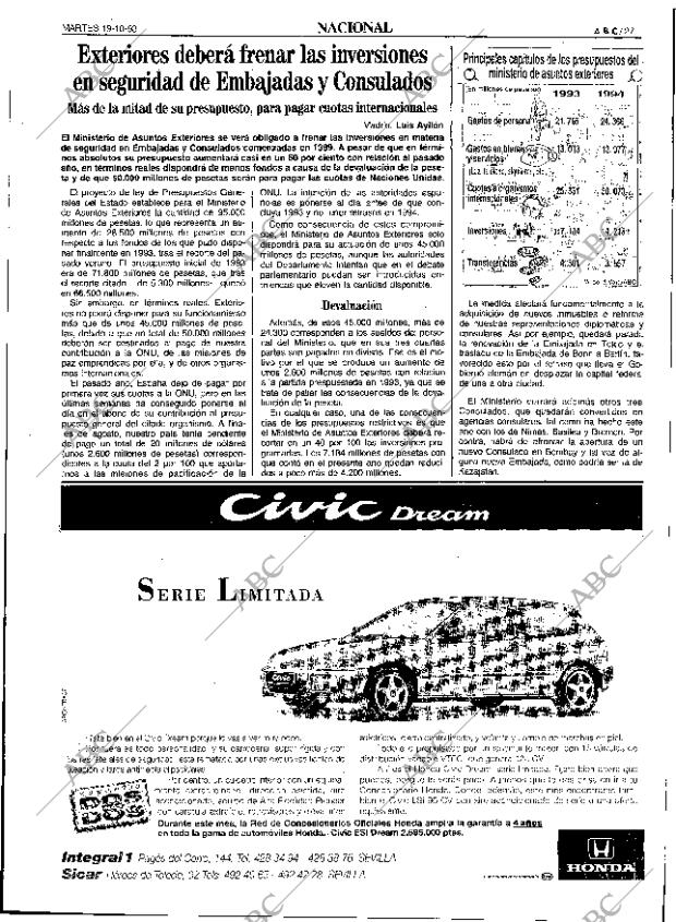 ABC SEVILLA 19-10-1993 página 27